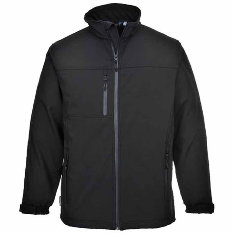 Small Black 3 Layer Laminated Softshell Jacket